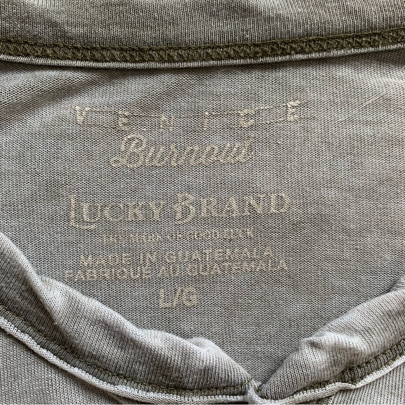 LUCKY BRAND Gray (greenish tint) Tee - Picture 2 of 3